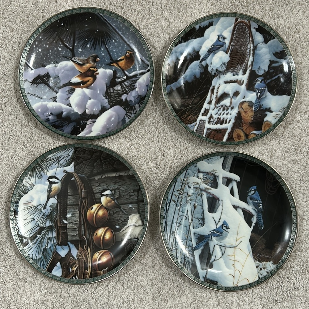 Songs Of Winter Limited Edition Plates by Jerry Gadamus